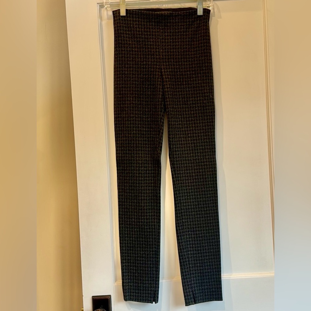 Theory Stretch Herringbone heavyweight ponte pants